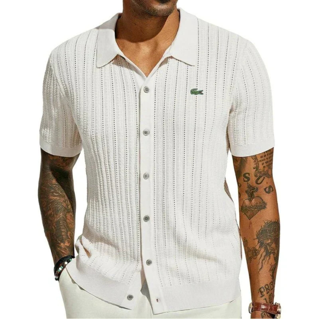 LACOSTE – Classic slim fit shirt for men