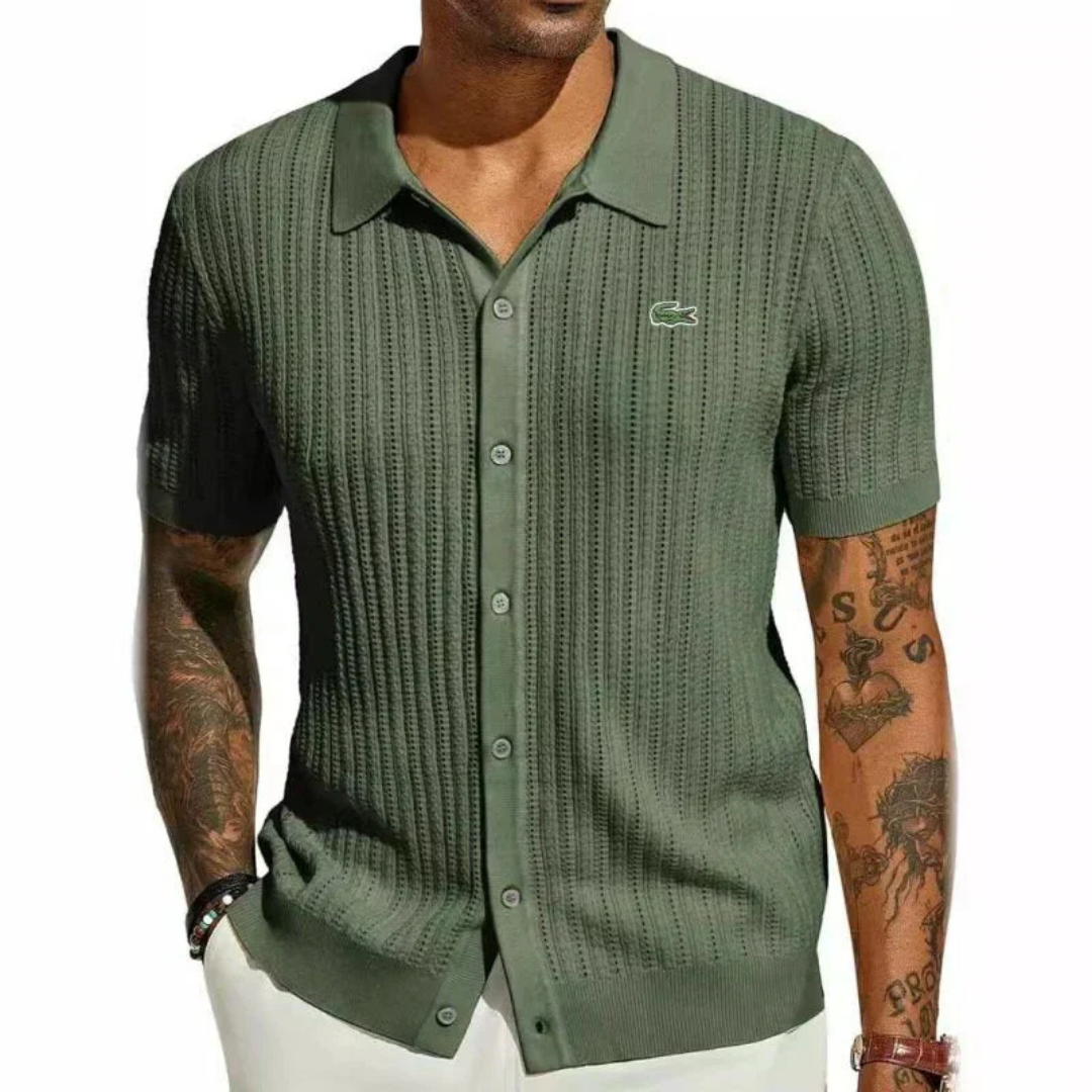 LACOSTE – Classic slim fit shirt for men