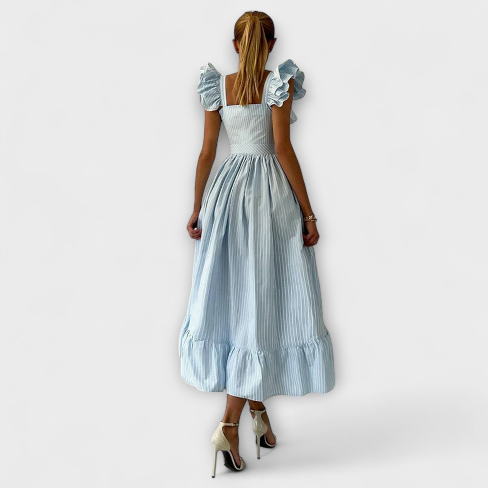 Lia - Ruffle Shirt Dress