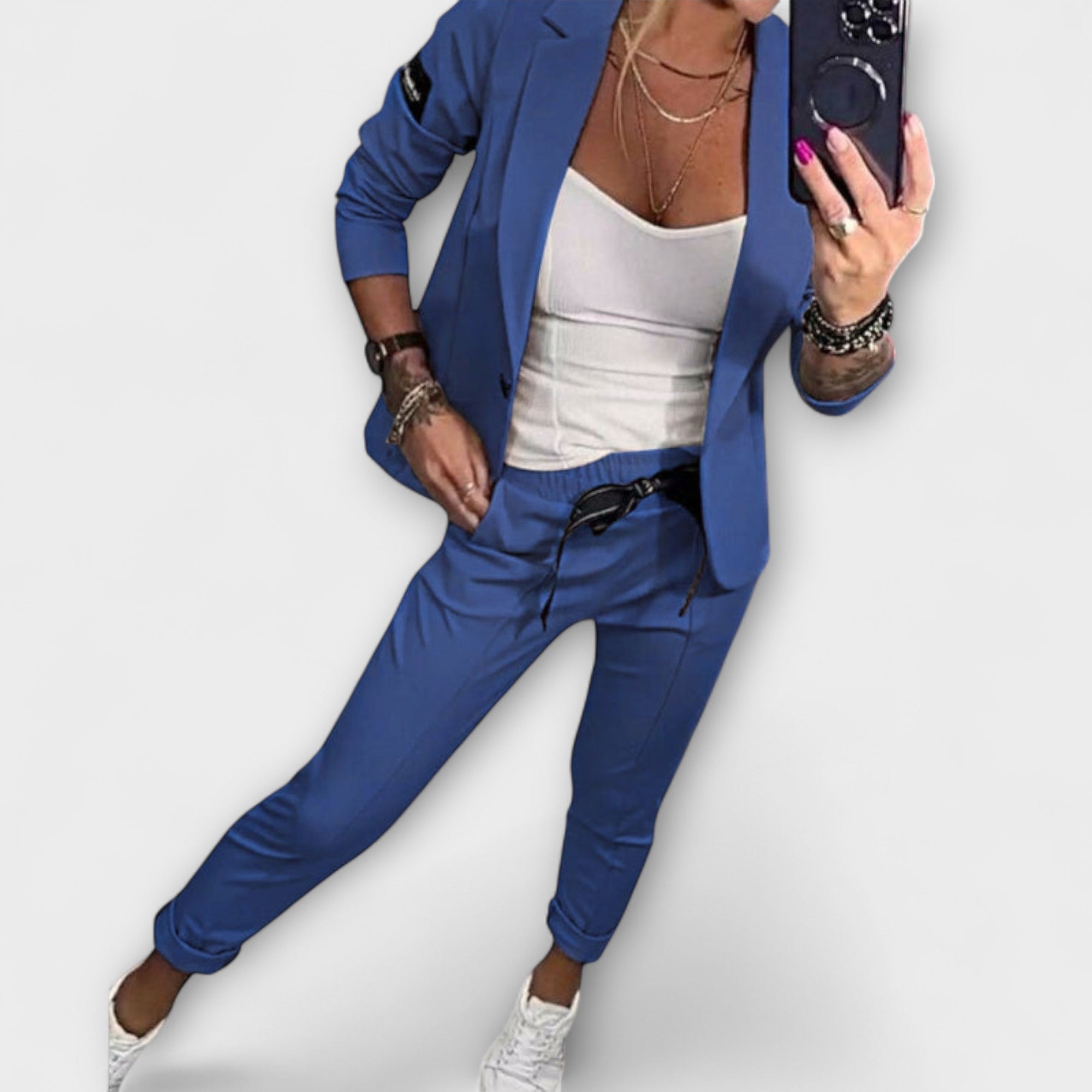 Malou - Coordinated Set of Top, Jacket, and Pants
