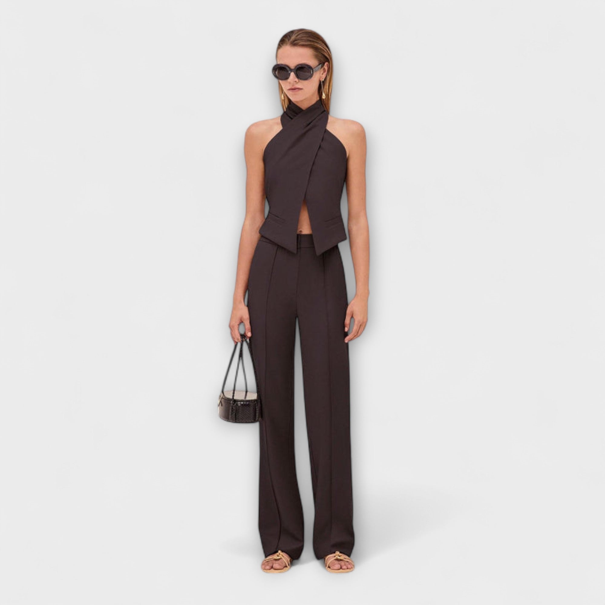 June - Crisscross Halter Neck Tanktop