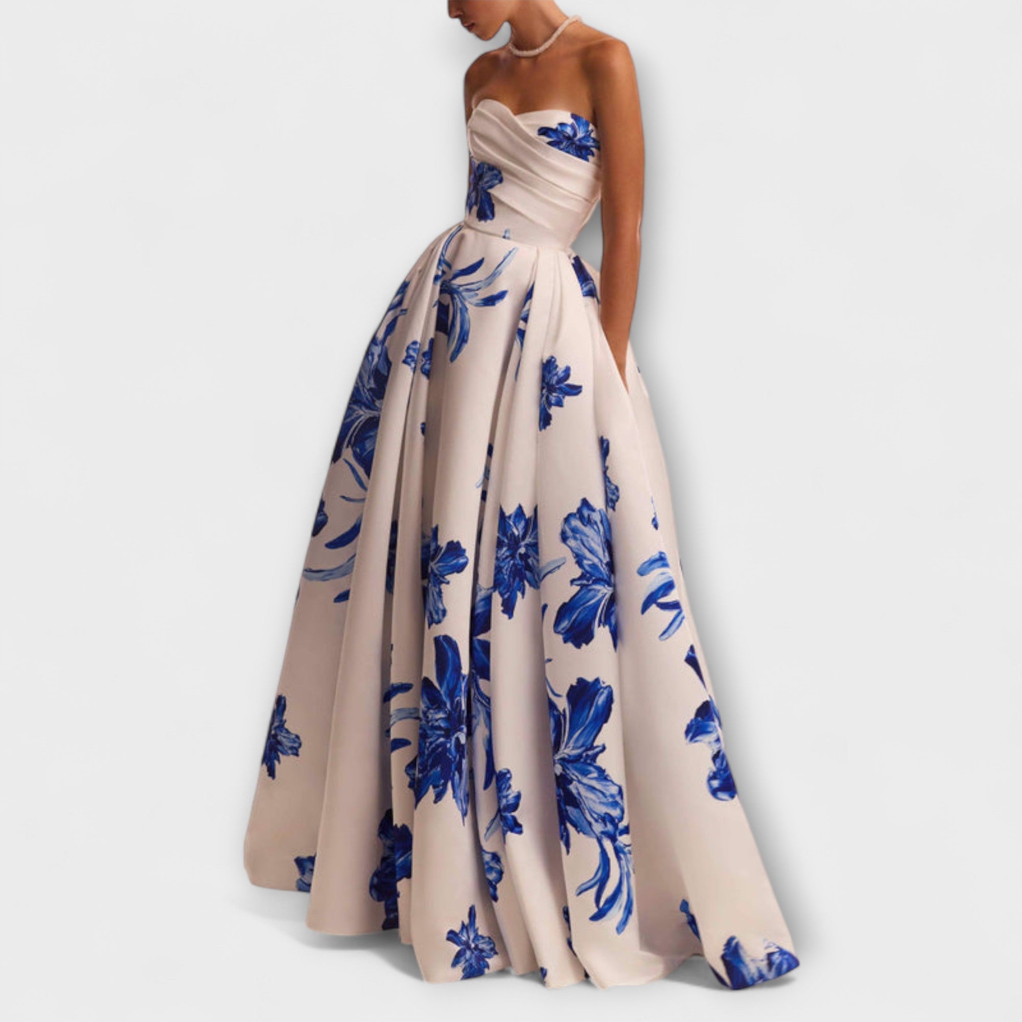 Rosalie - Stylish Off-Shoulder Floral Maxi Dress