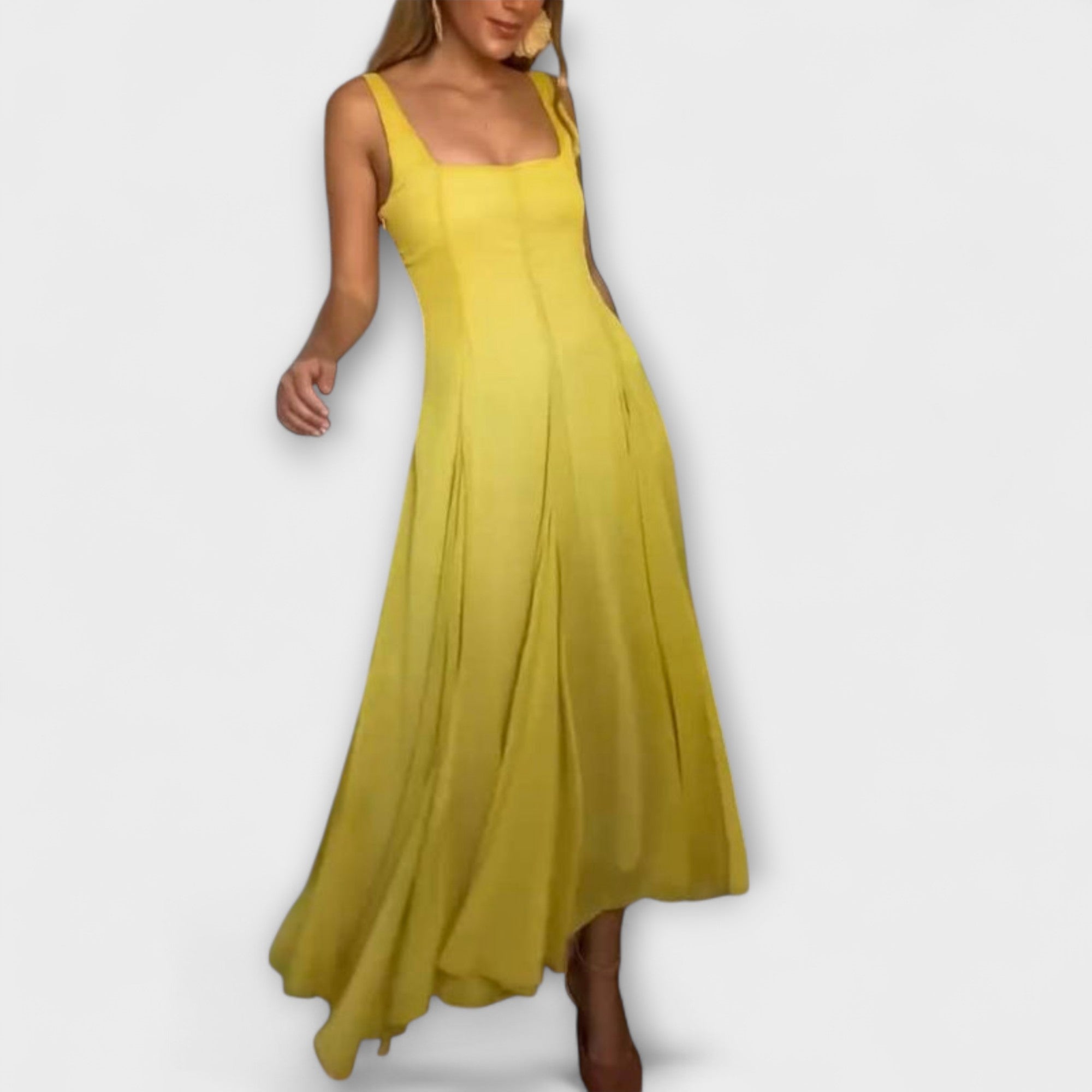 Lilith - Dress with Square Neckline