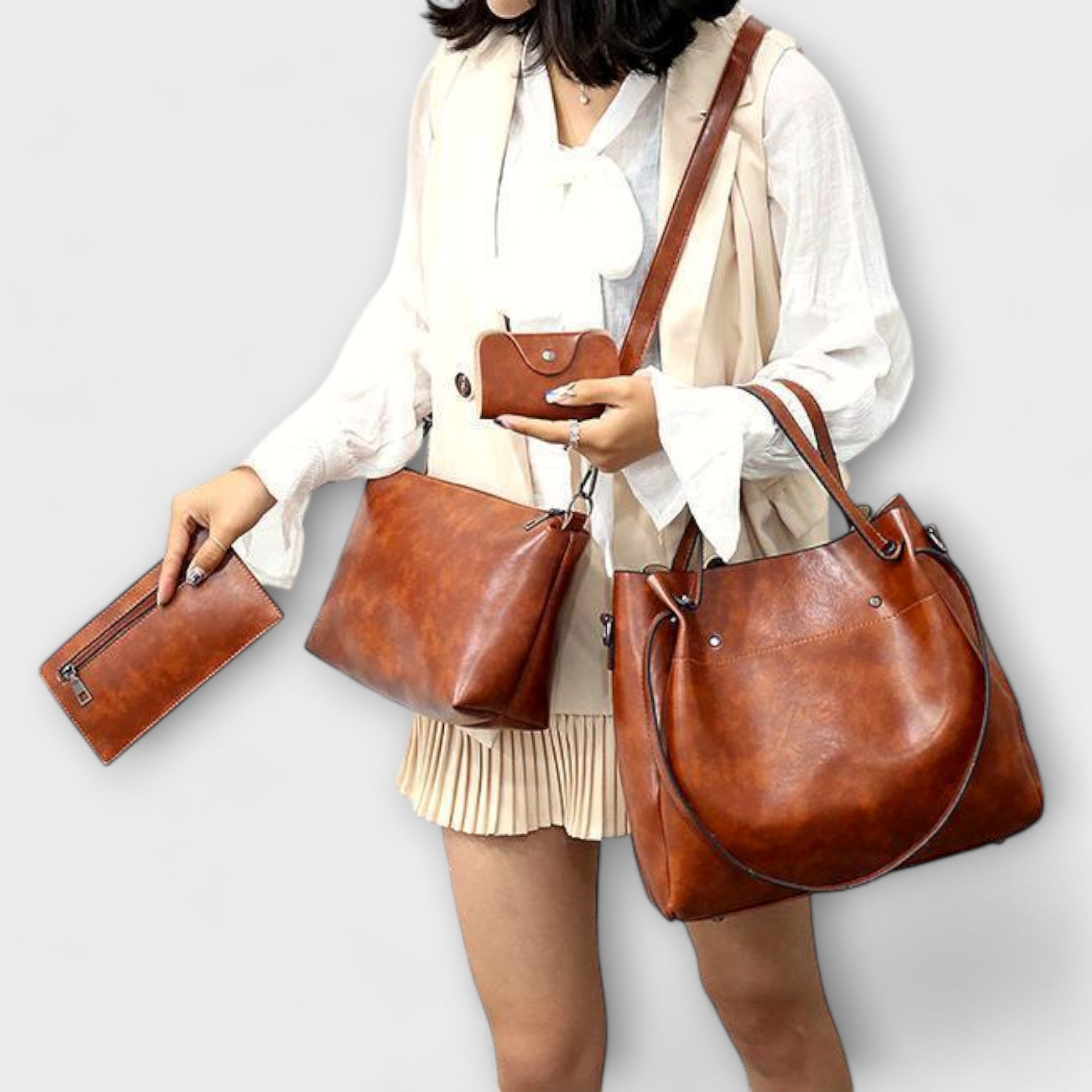 Aurellia. - 4-Piece Vintage Bag Set