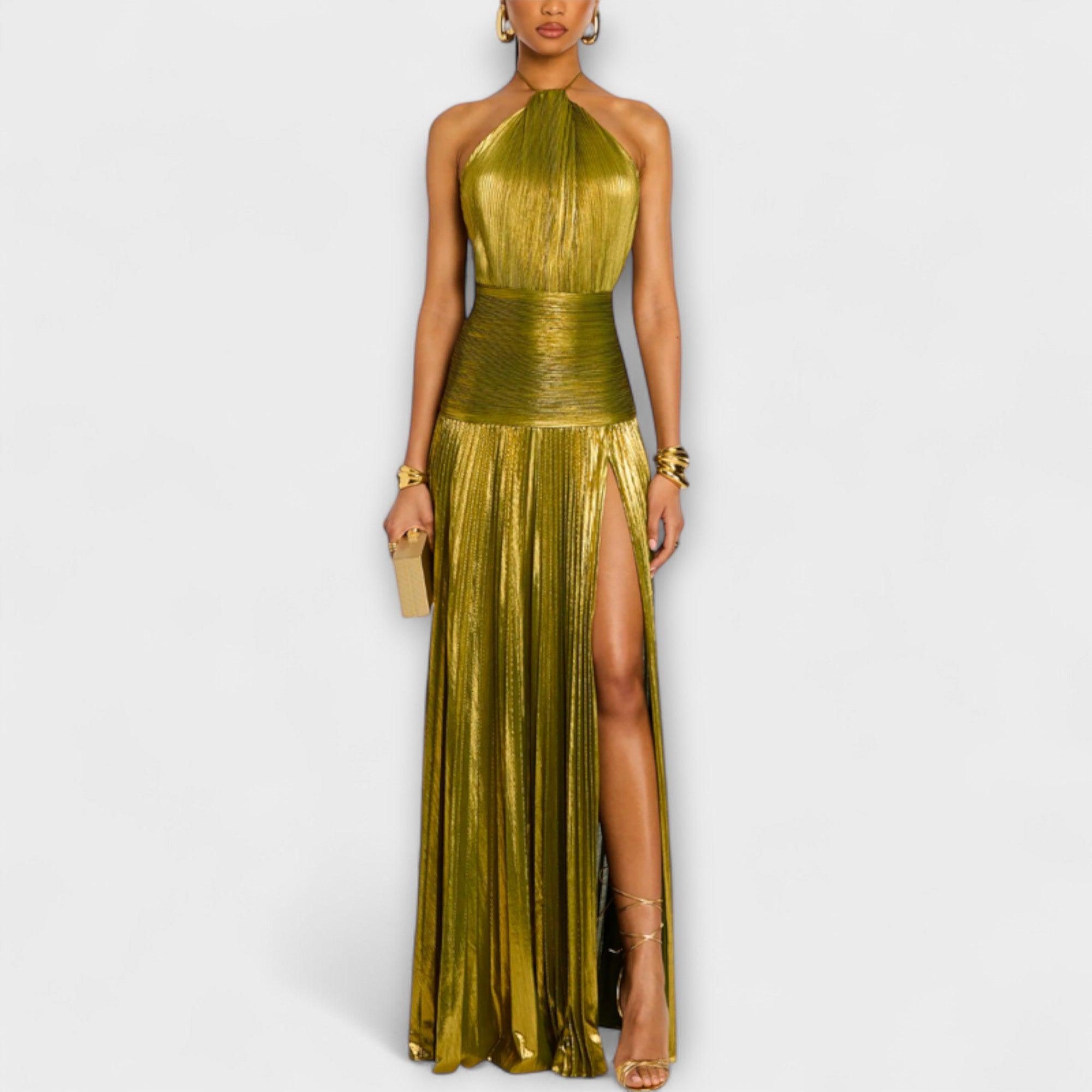 Emma - Halter Dress with Open Back