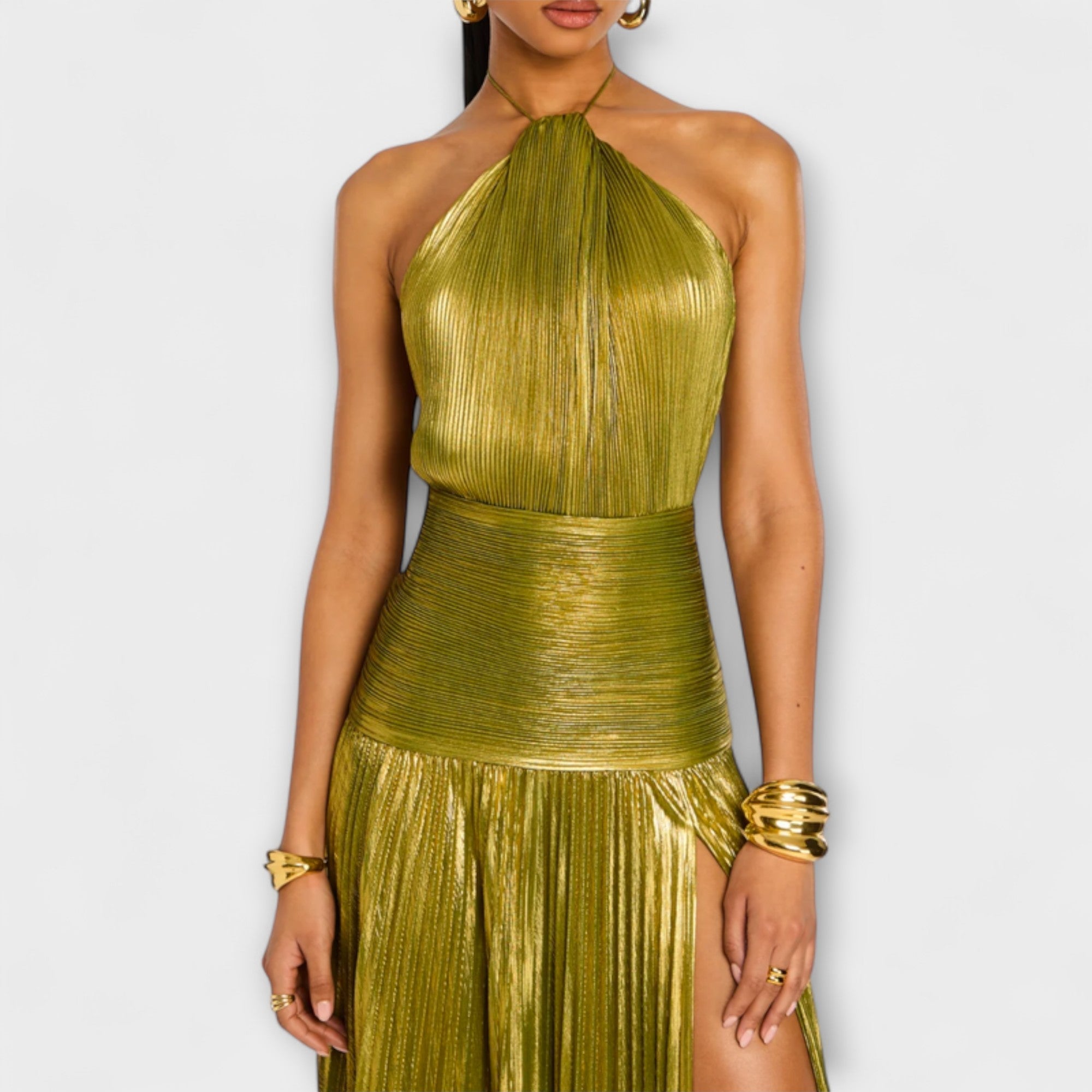 Emma - Halter Dress with Open Back