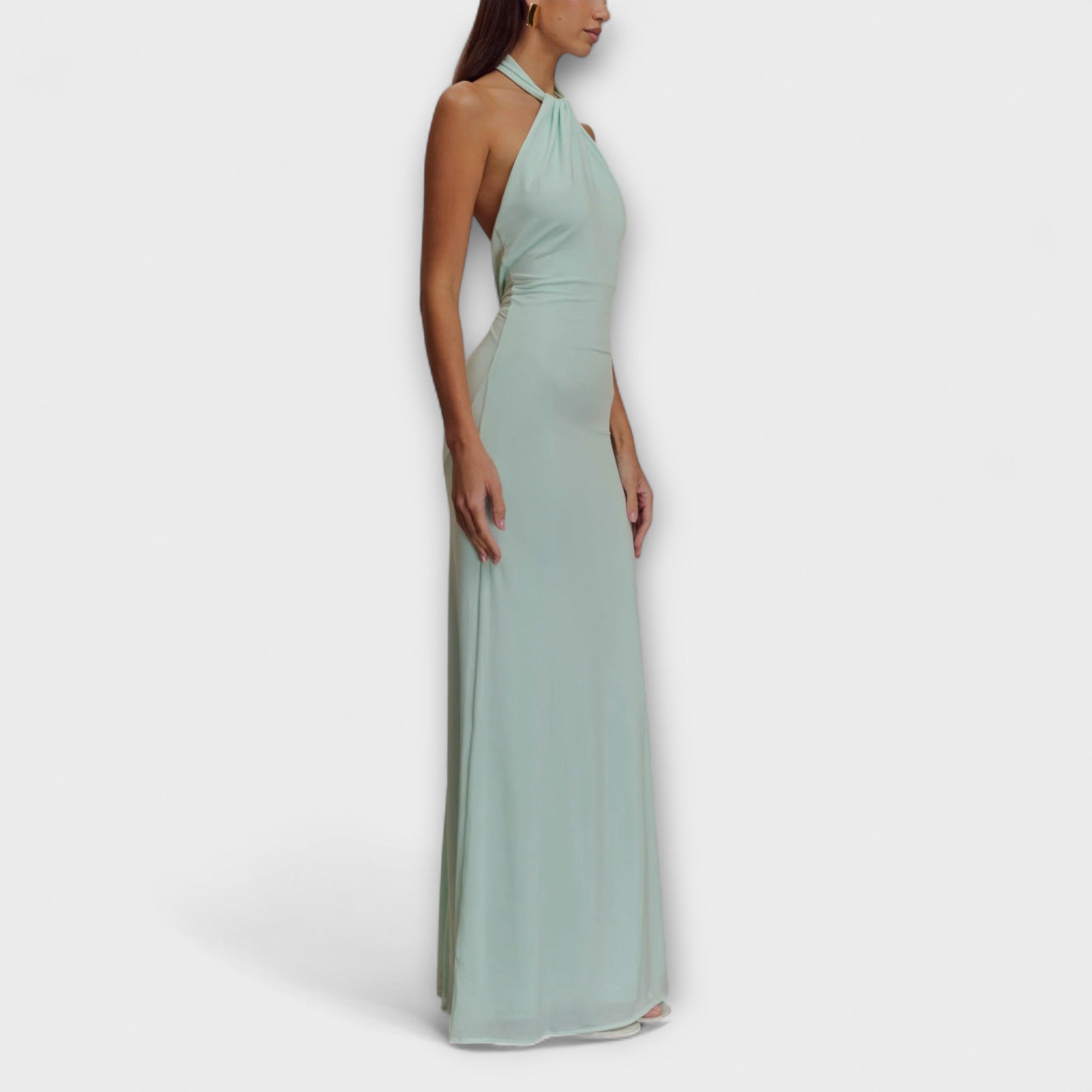 Lagune - Slinky Halter Maxi Dress