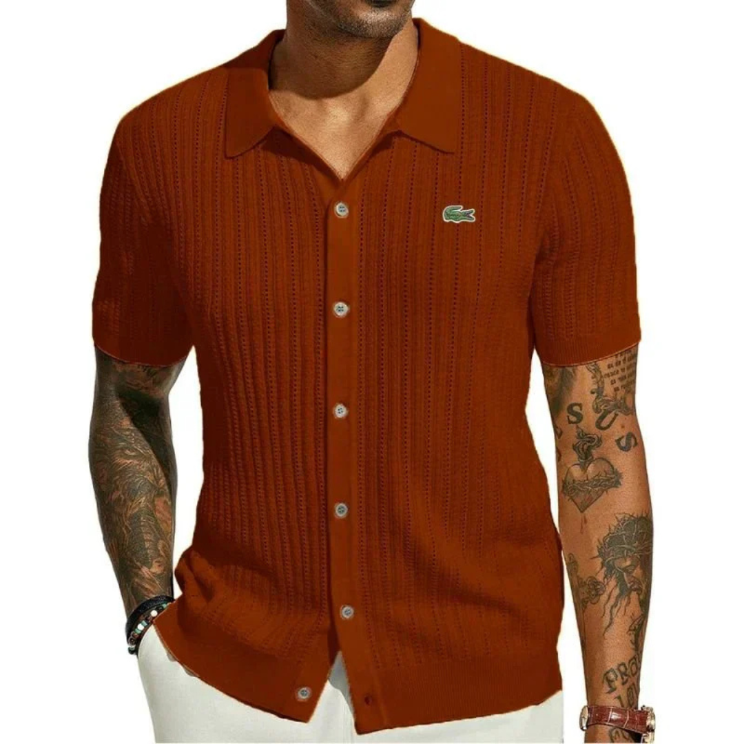 LACOSTE – Classic slim fit shirt for men