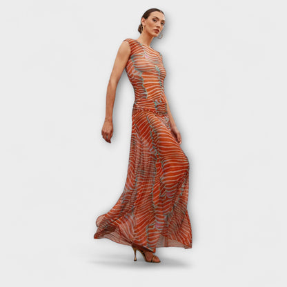 Phoenix - Shimmering Wave Mesh Bodysuit
