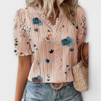 Emily - Fashionable Blouse with V-Neck