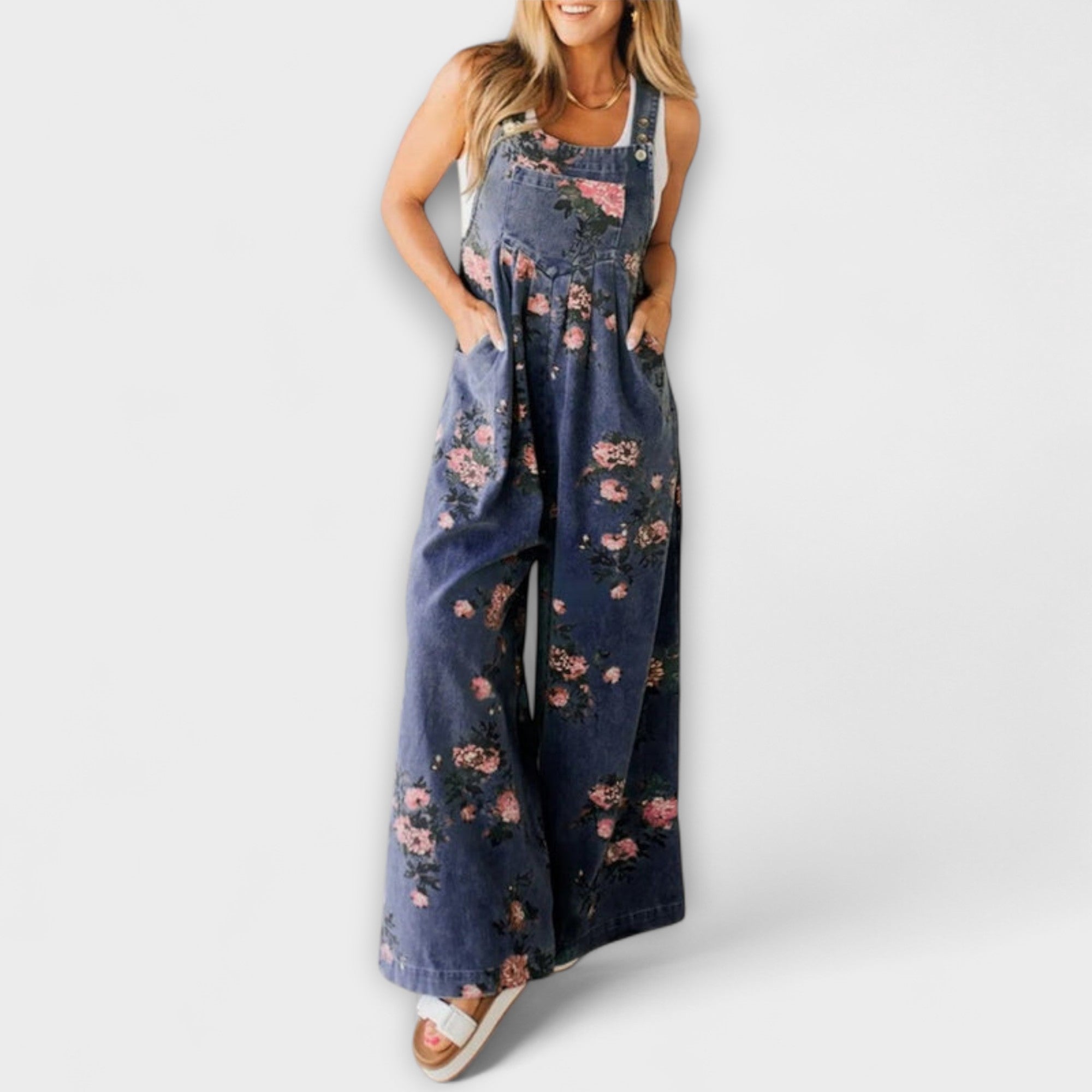 Mirona - Relaxed Fit Denim Overalls