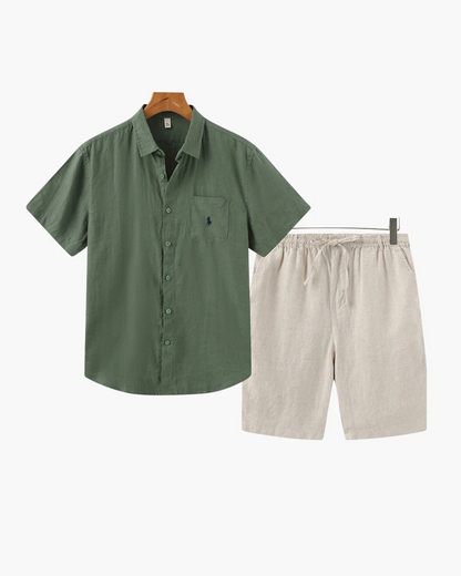R. Ꮮаᴜгеn Linen Combo (Shorts)