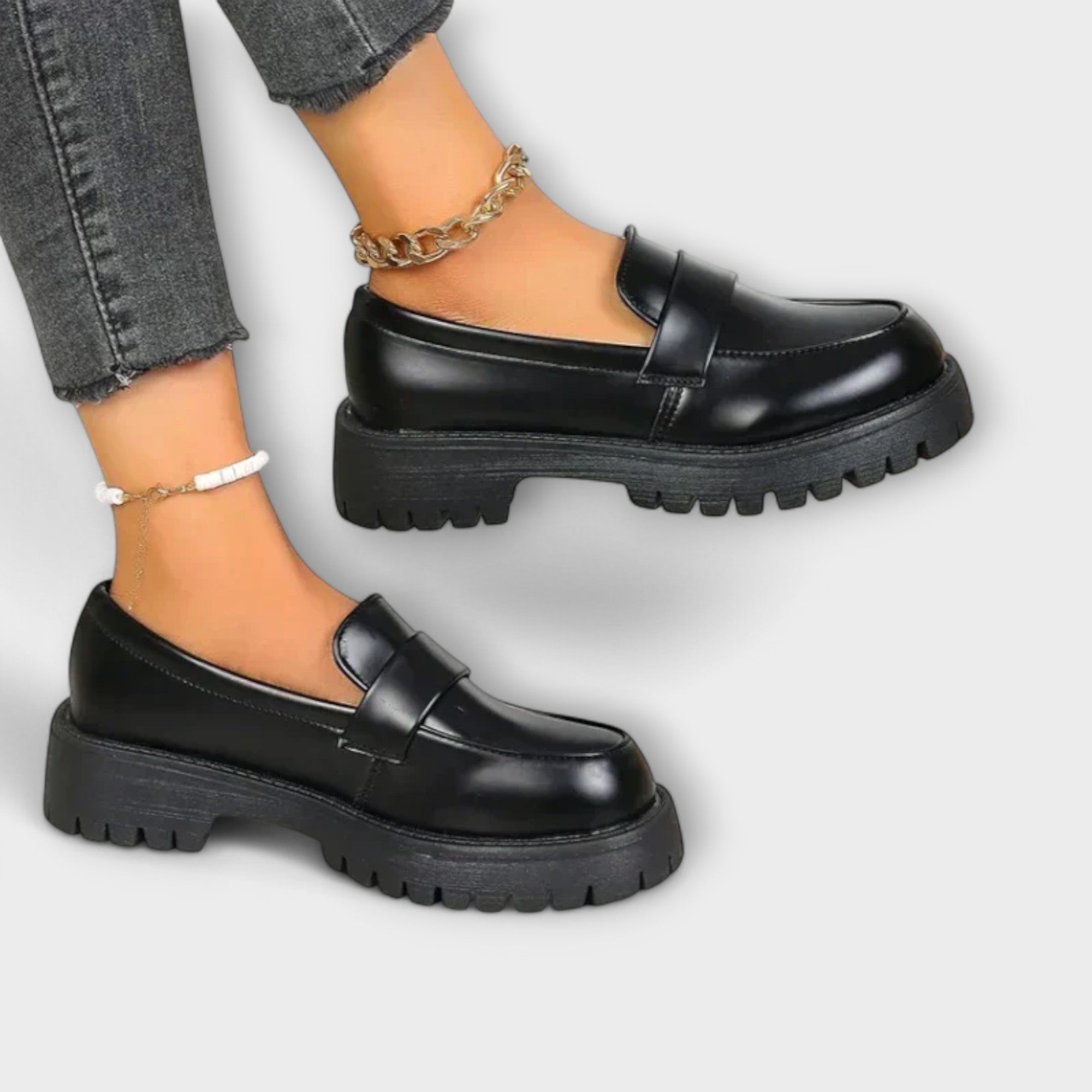 Women's Moccasins with Orthopedic Design and Wedge Heels