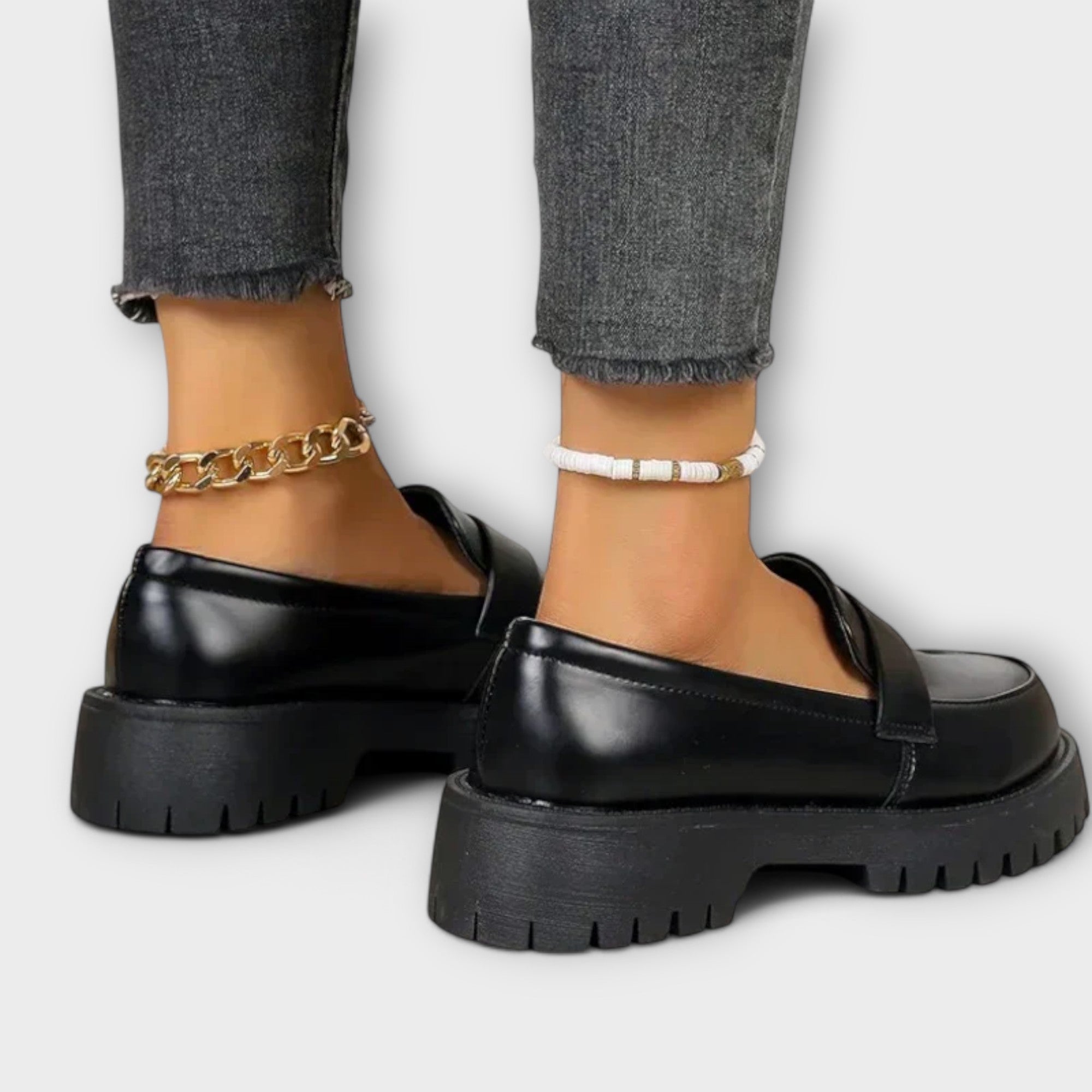 Women's Moccasins with Orthopedic Design and Wedge Heels