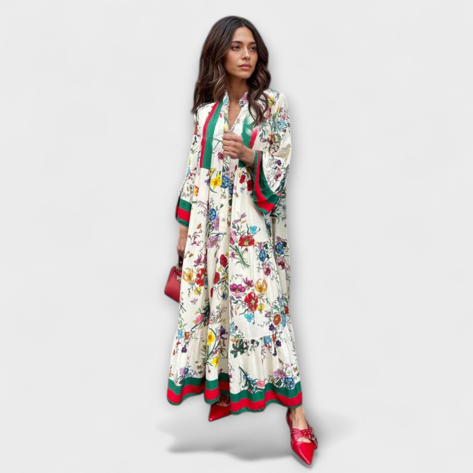 Oriana - Maxi Dress with Floral Print