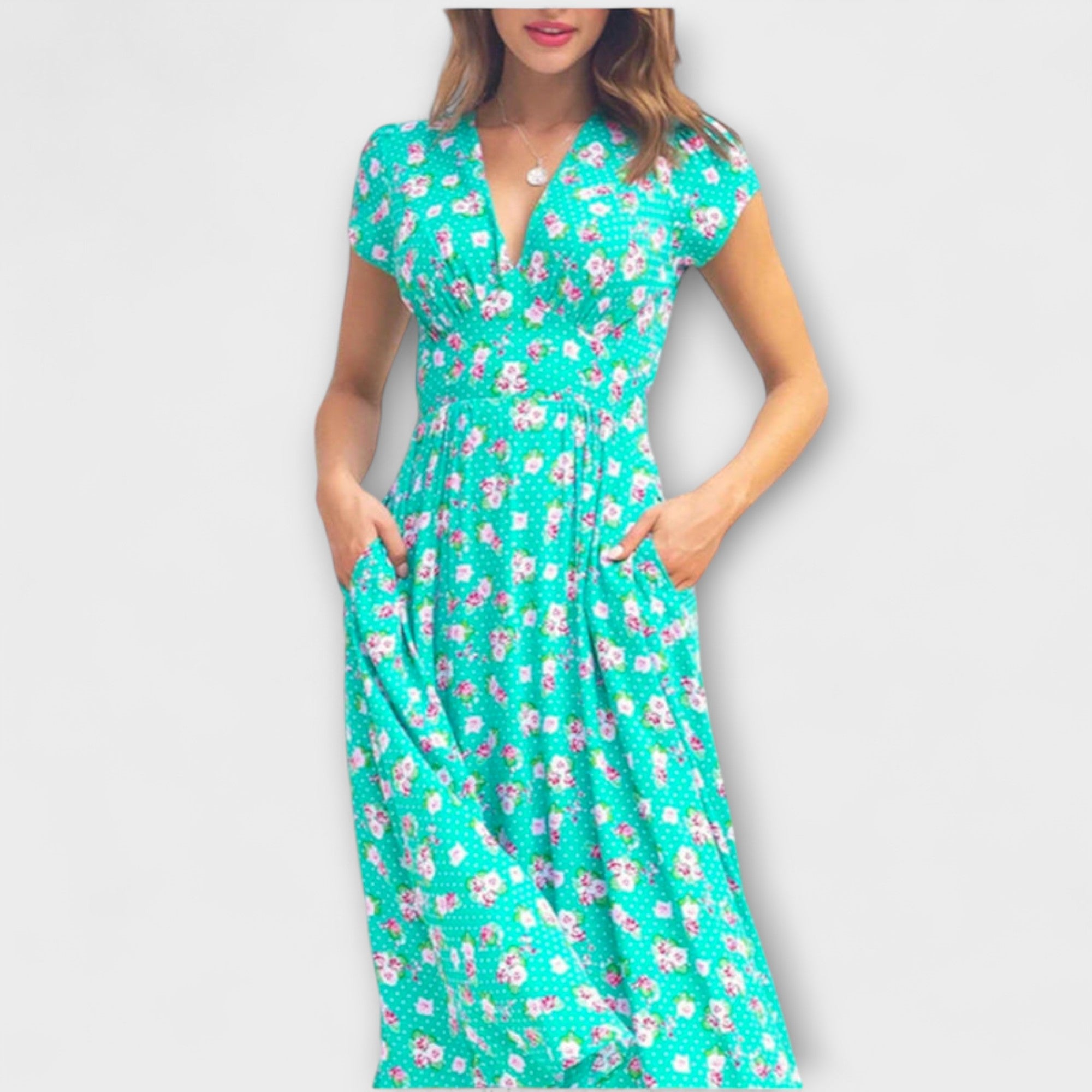 Fienna - Midi Dress with Button Placket