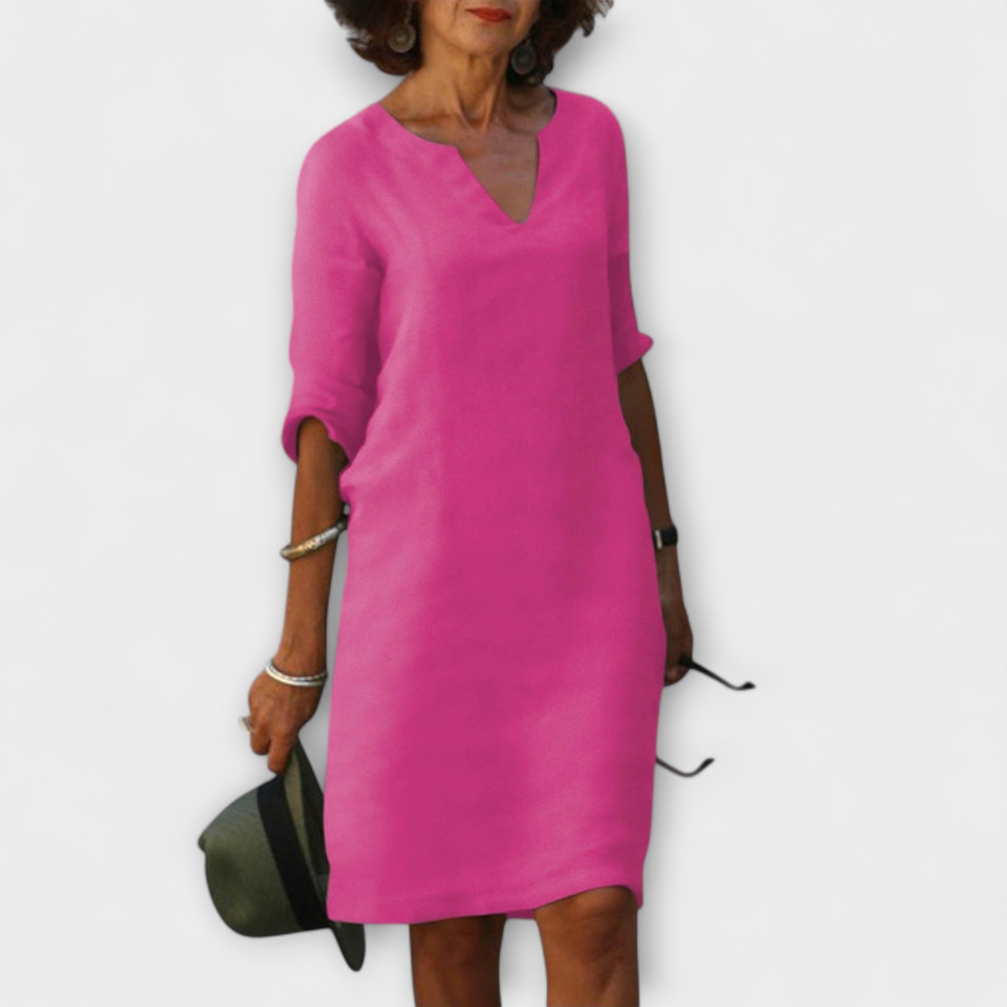 Ellyse - Stylish Summer Dress with V-Neck
