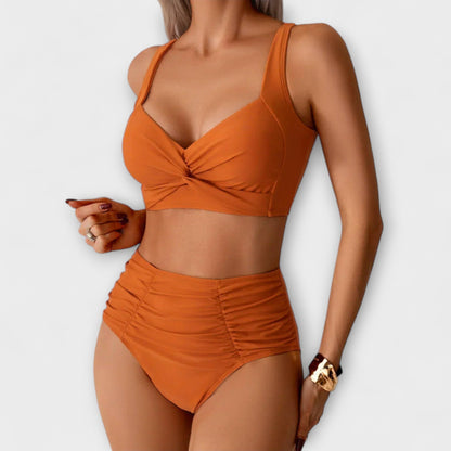 Zoe - Ruffled Bandeau Swimsuit