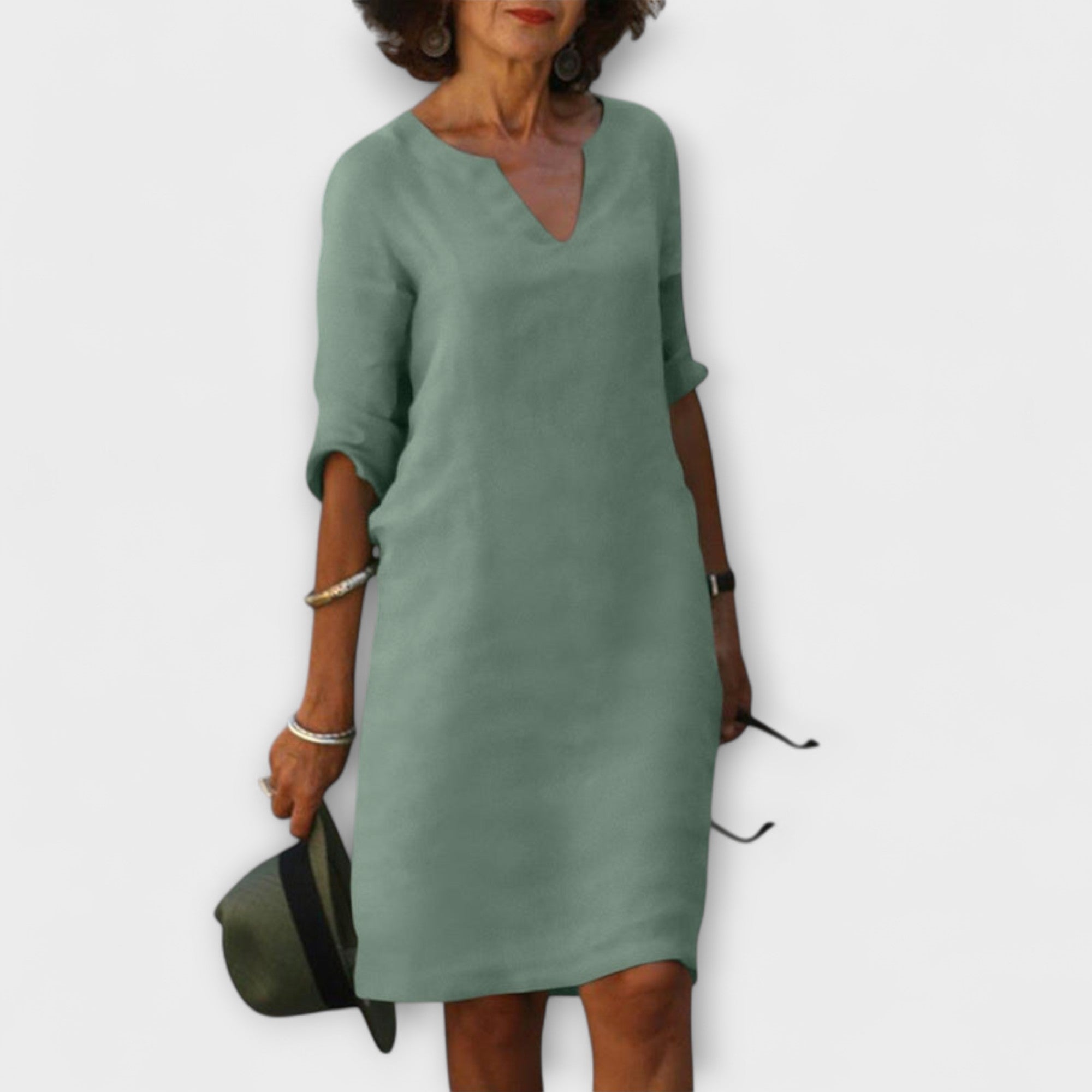 Ellyse - Stylish Summer Dress with V-Neck
