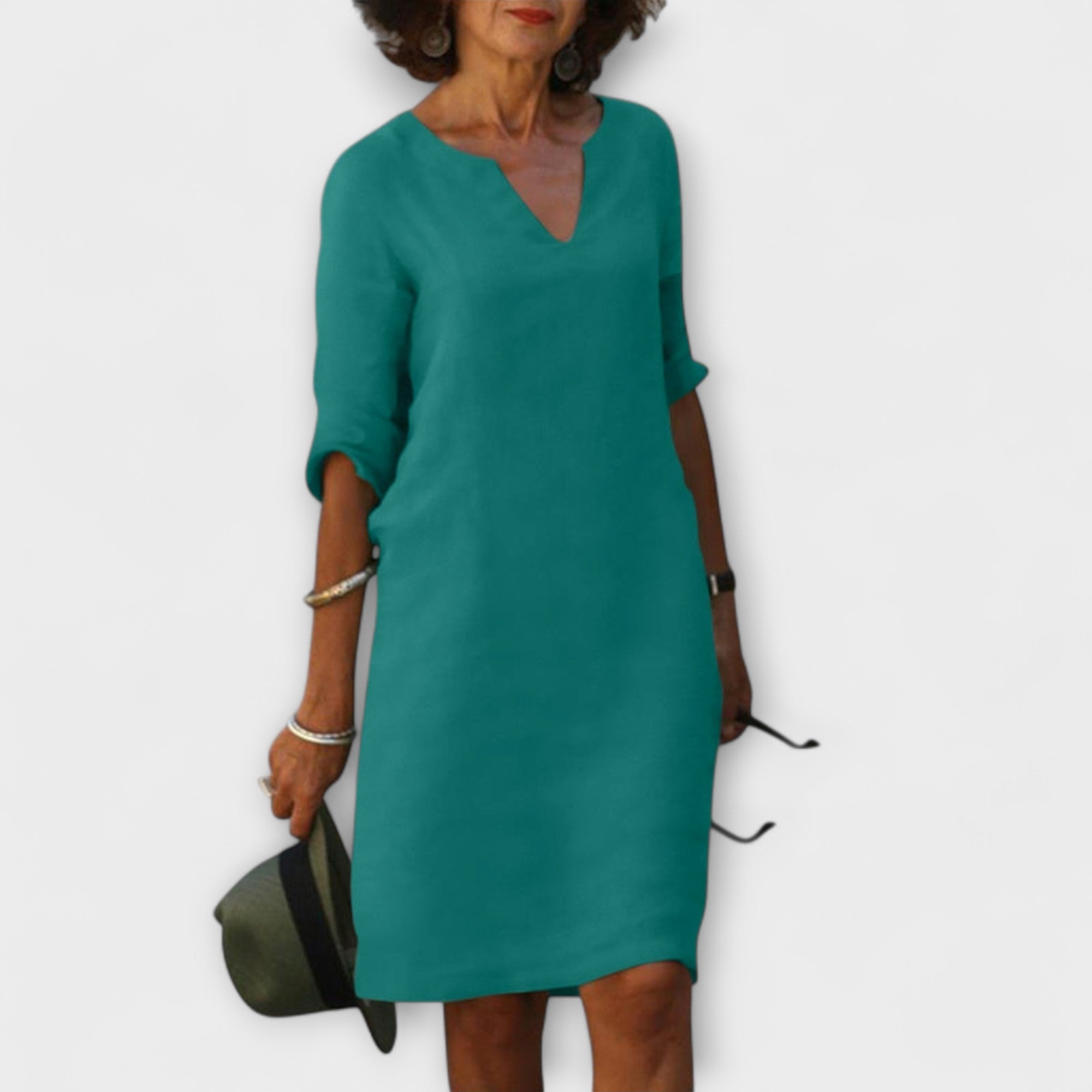 Ellyse - Stylish Summer Dress with V-Neck