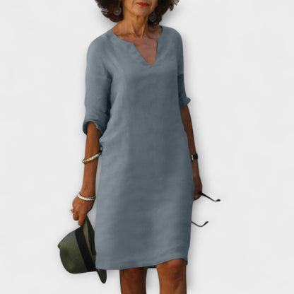 Ellyse - Stylish Summer Dress with V-Neck