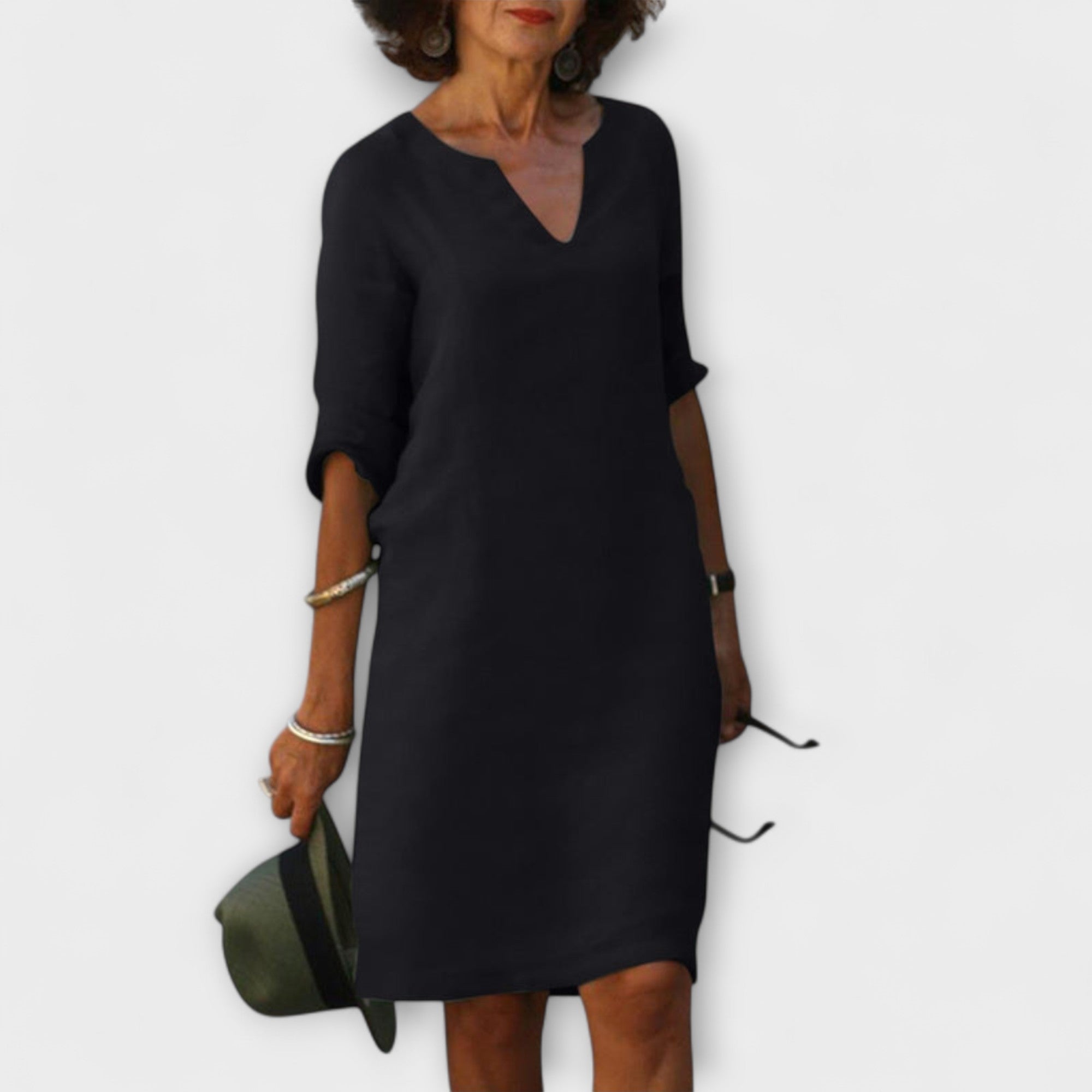 Ellyse - Stylish Summer Dress with V-Neck