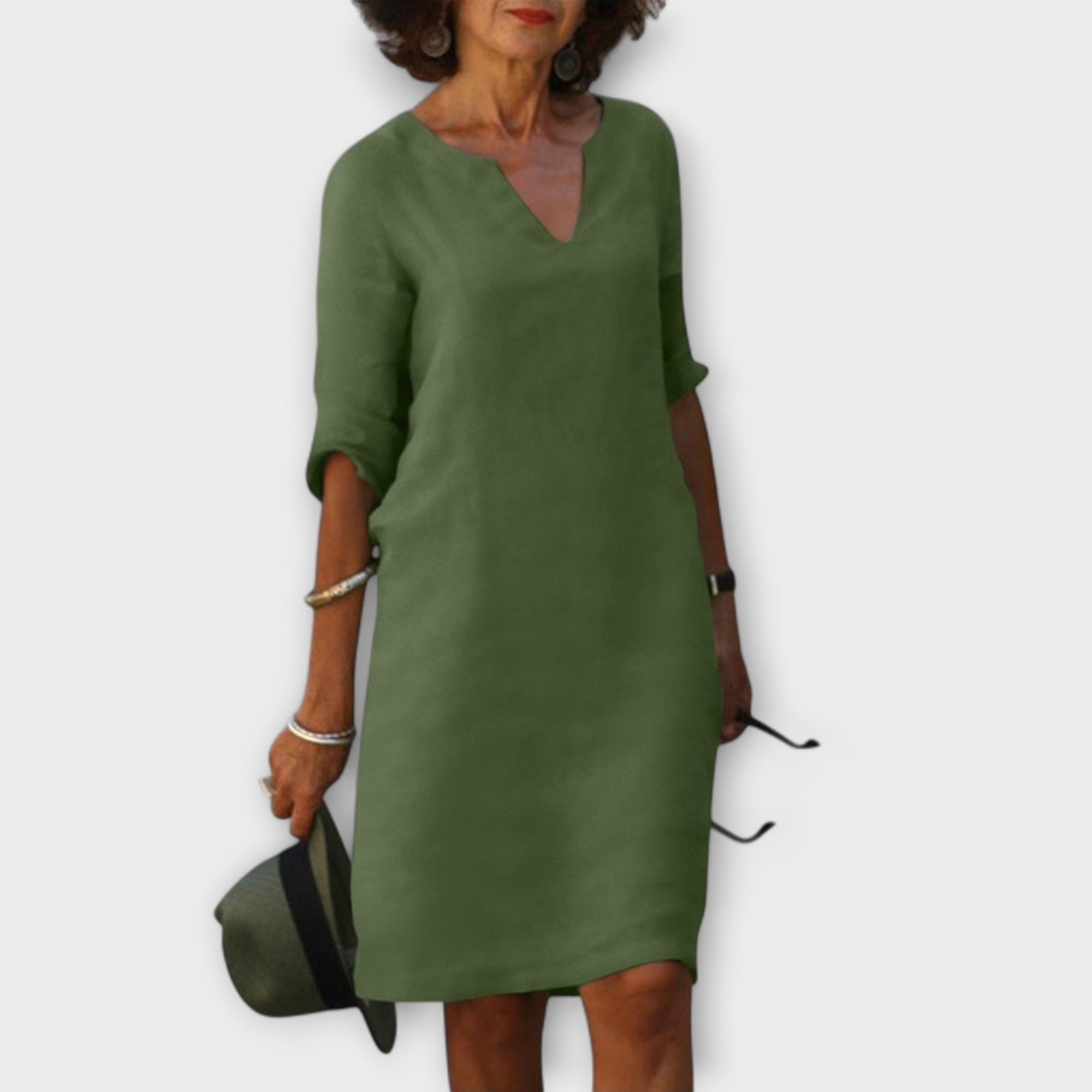 Ellyse - Stylish Summer Dress with V-Neck