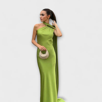 Chic Off-Shoulder Halter Maxi Dress