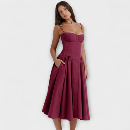 Rosalie - Refined Sleeveless Corset Dress