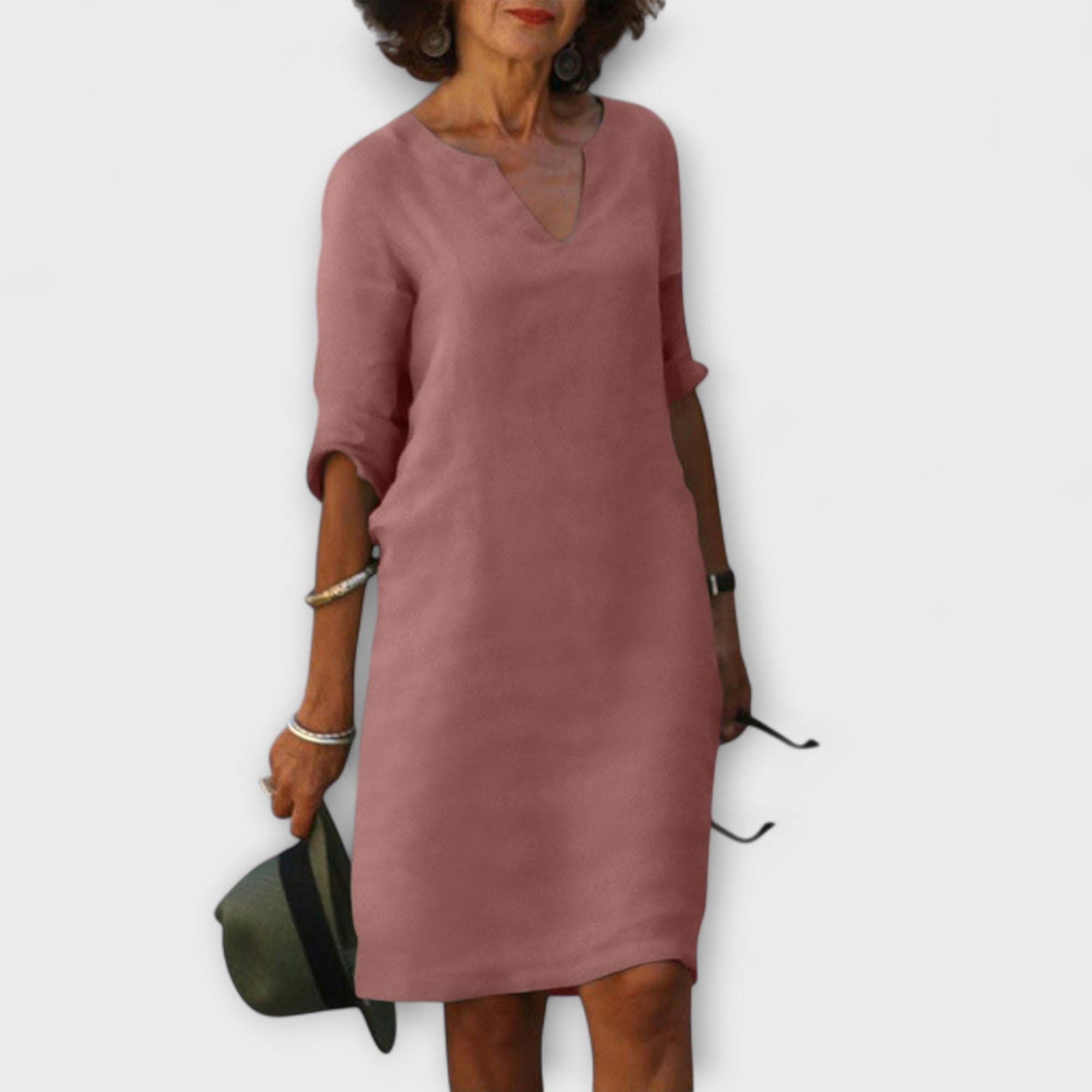 Ellyse - Stylish Summer Dress with V-Neck