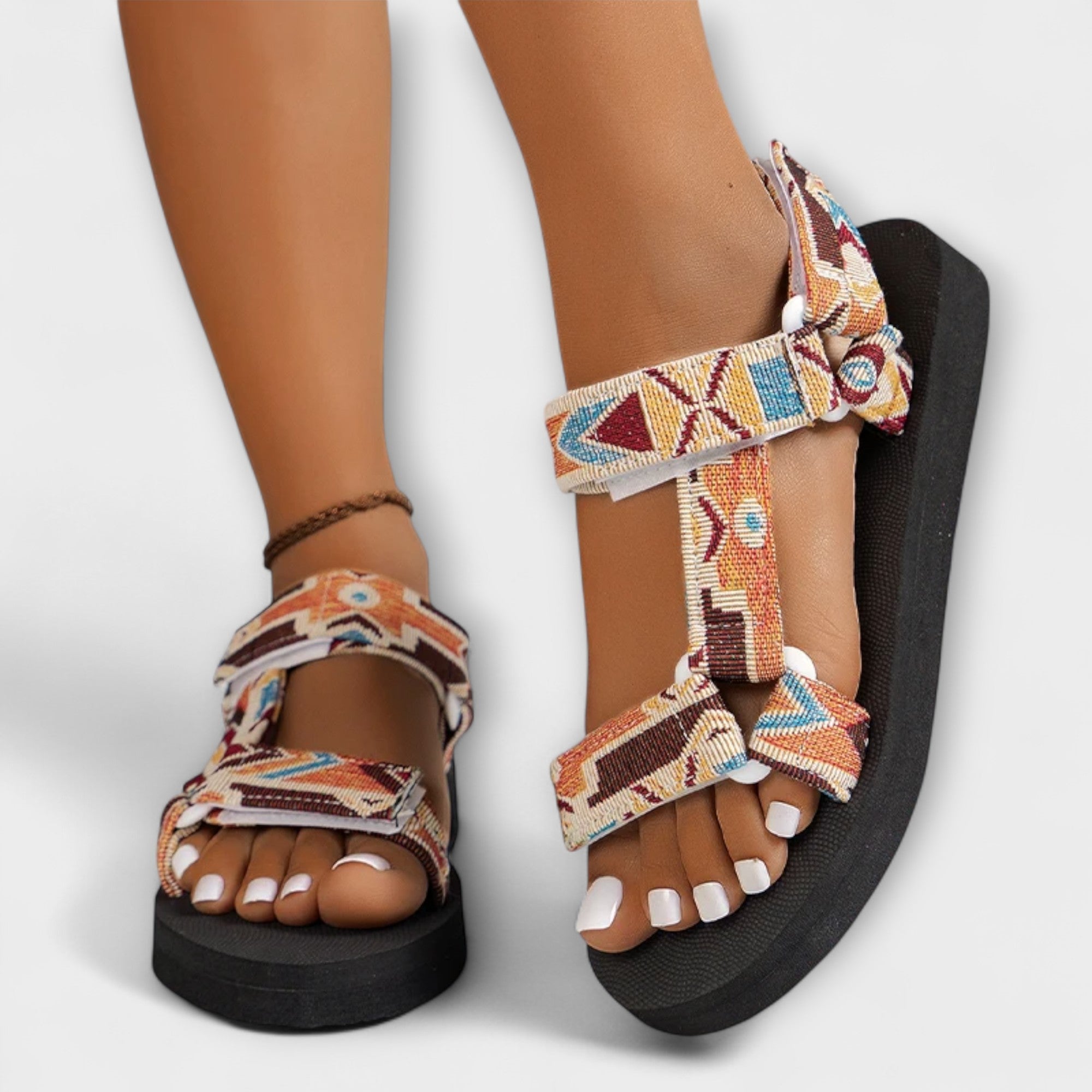 Summer Flat Women's Sandals Made of Hemp Rope