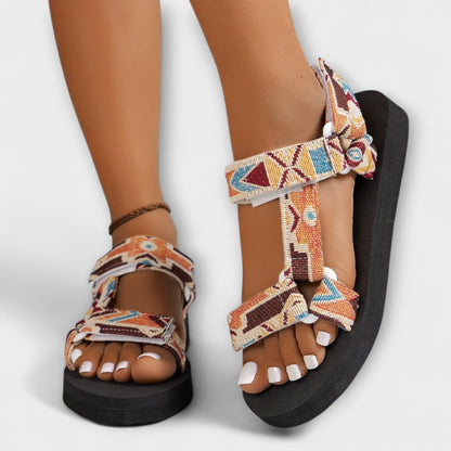 Summer Flat Women's Sandals Made of Hemp Rope