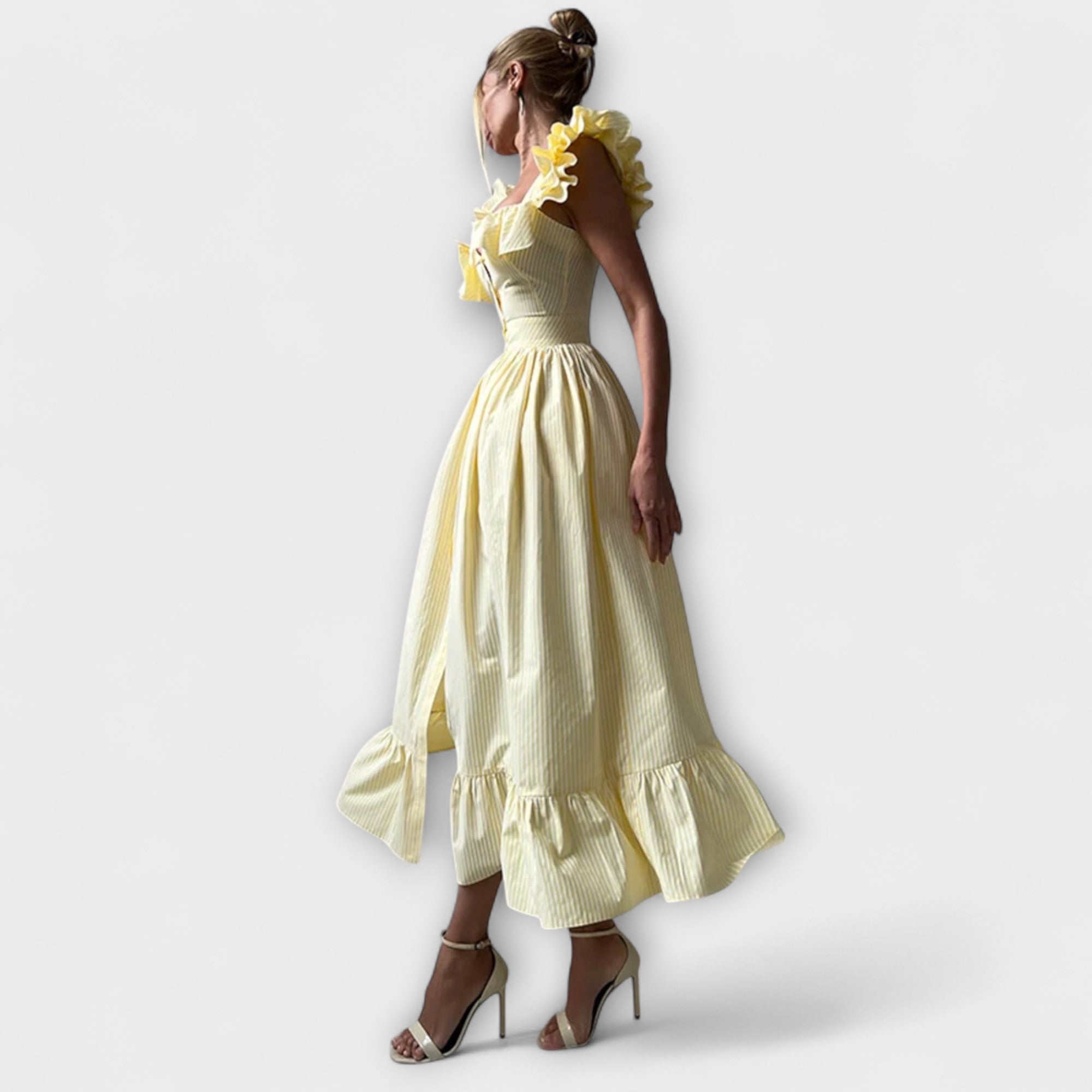 Lia - Ruffle Shirt Dress