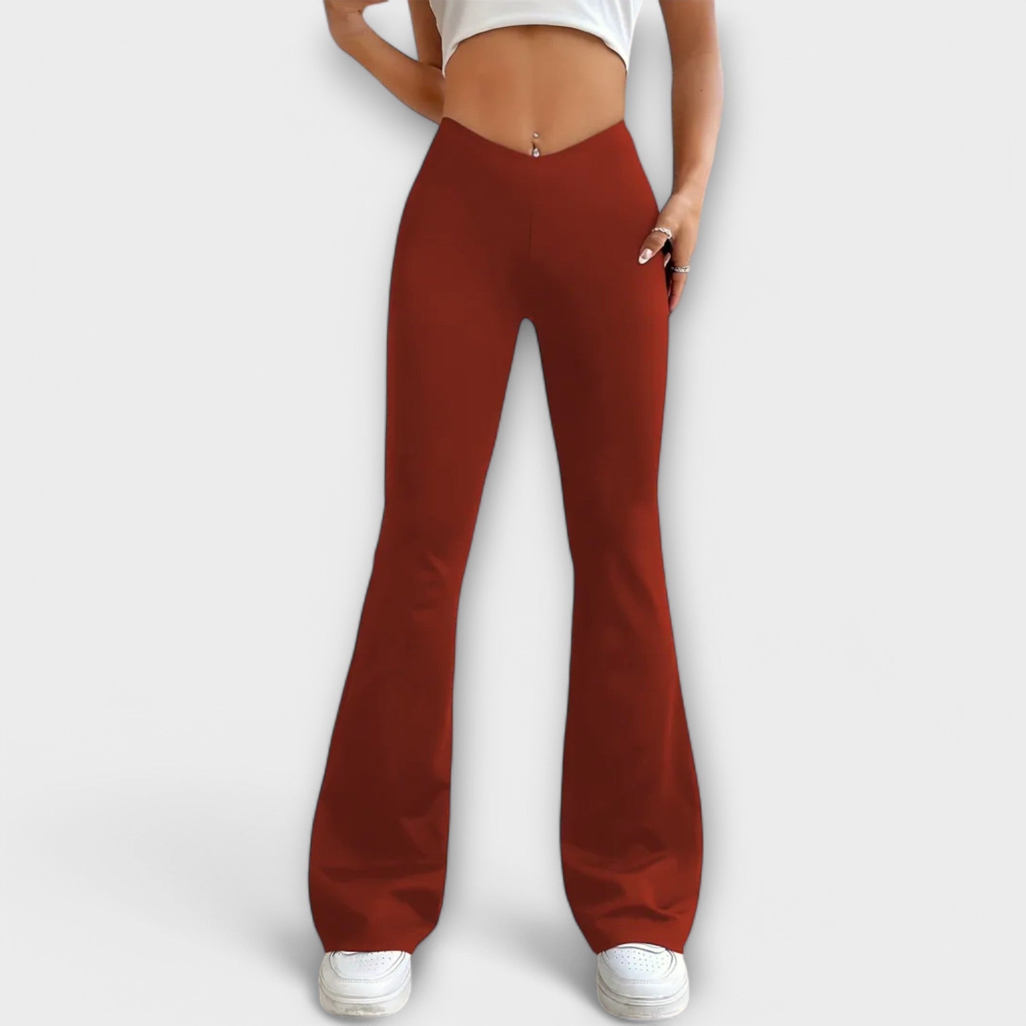 Serena - Loose Pants with Flared Leg