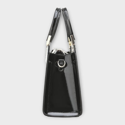 Aurellia. - Shiny Crocodile Leather Pattern Handbag