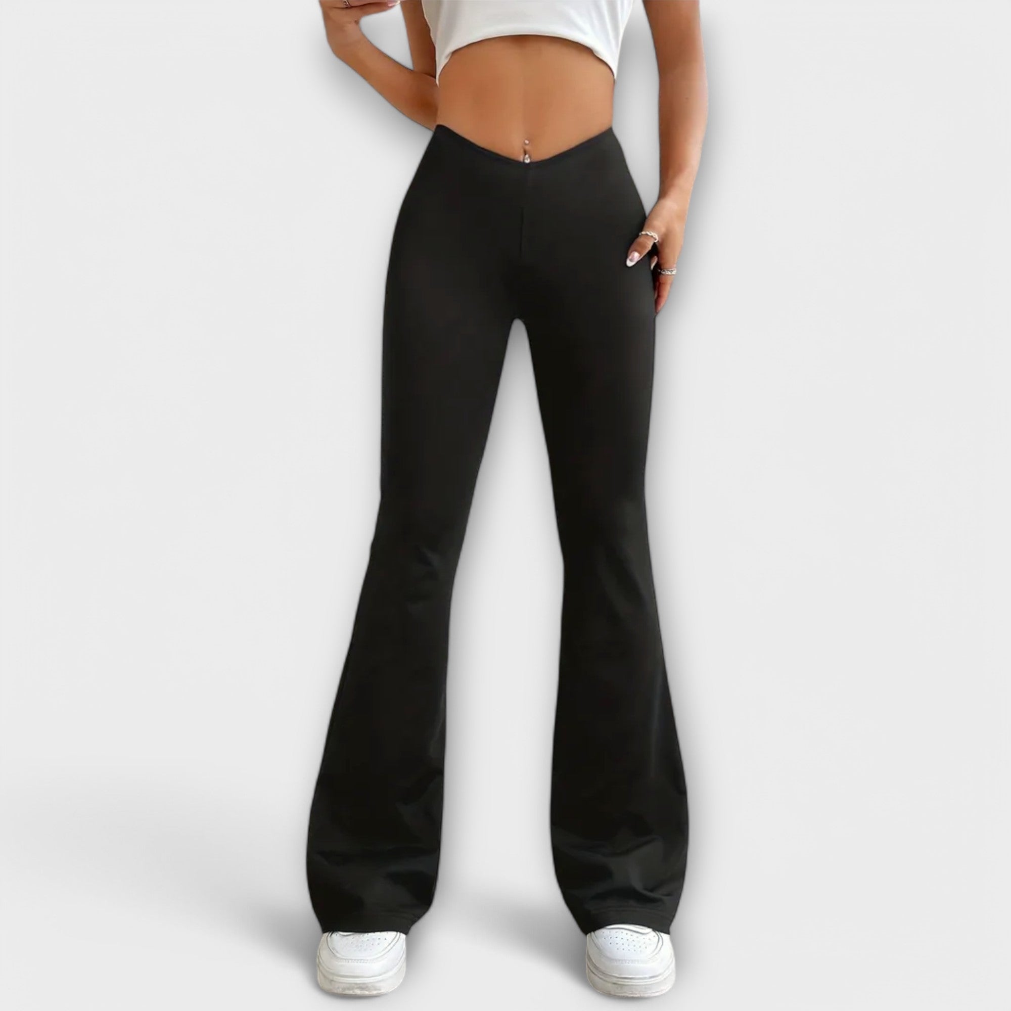 Serena - Loose Pants with Flared Leg