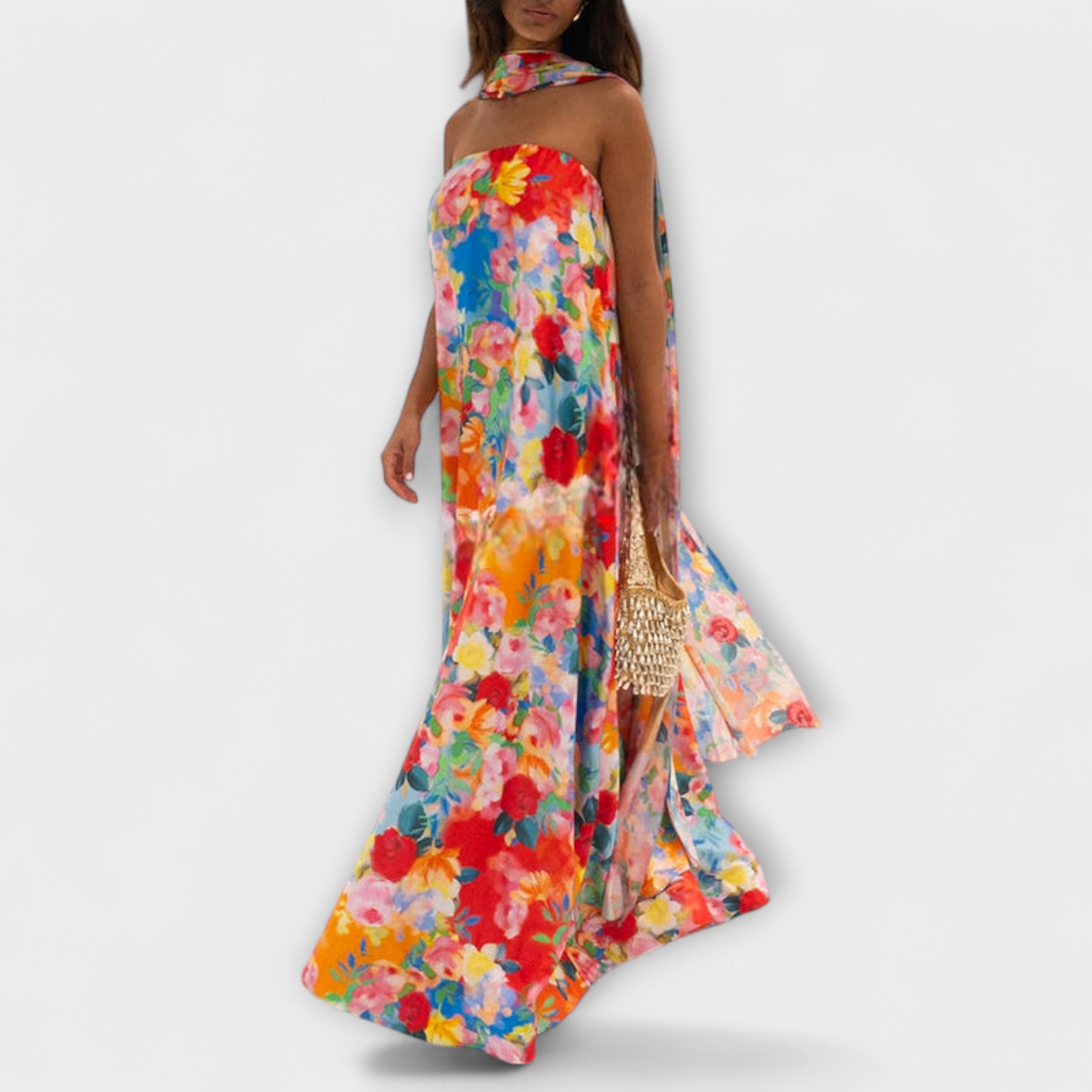 Harlow - Off-Shoulder Floral Maxi Dress