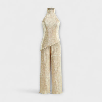Pilarica - Elegant Pleated Asymmetrical Set