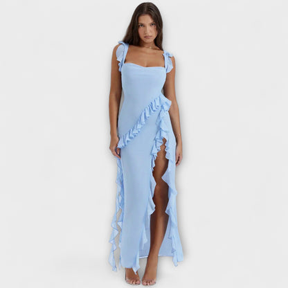 Lara – Stylisches Maxikleid mit Schlitz