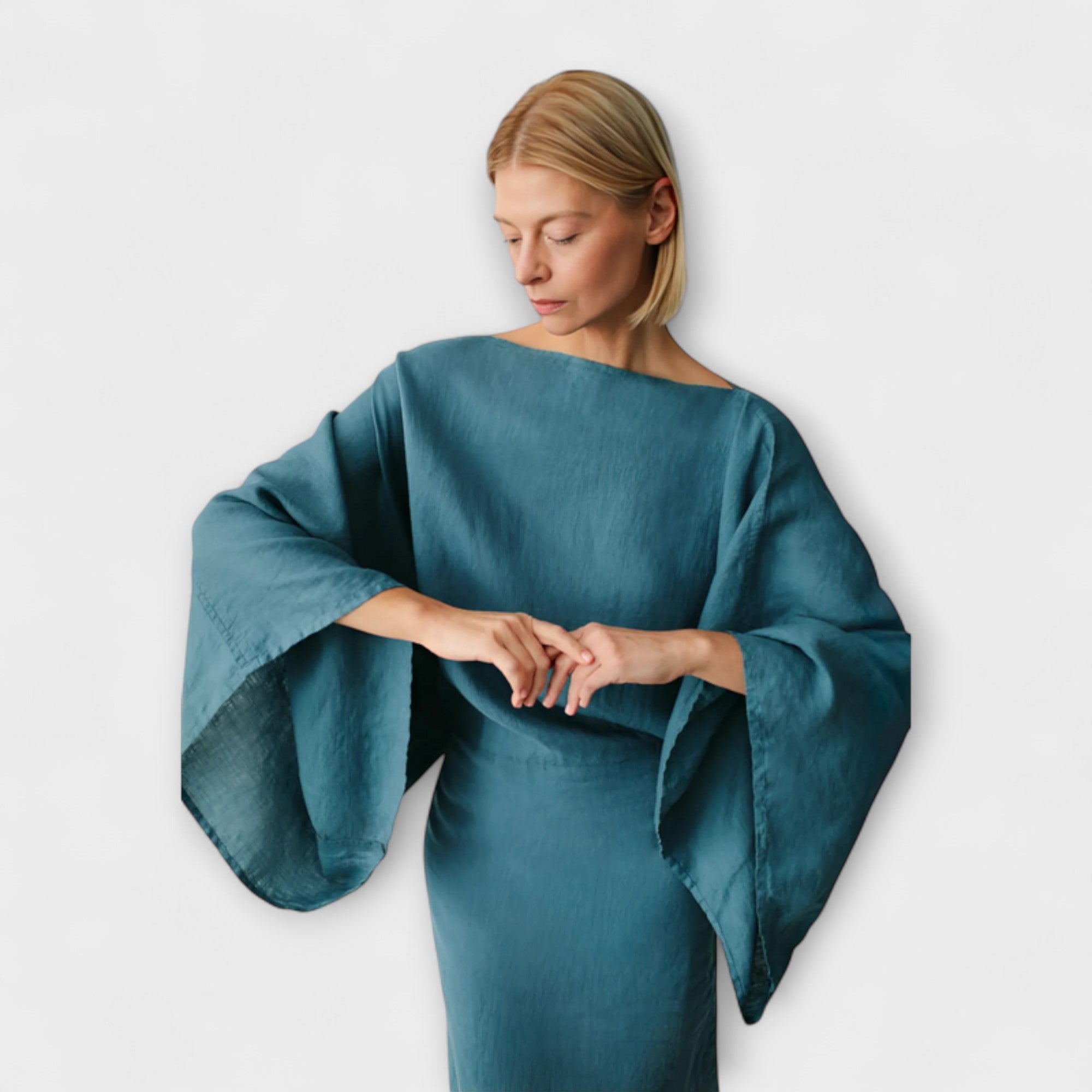 Dana - Kimono Dress Made of Linen and Cotton