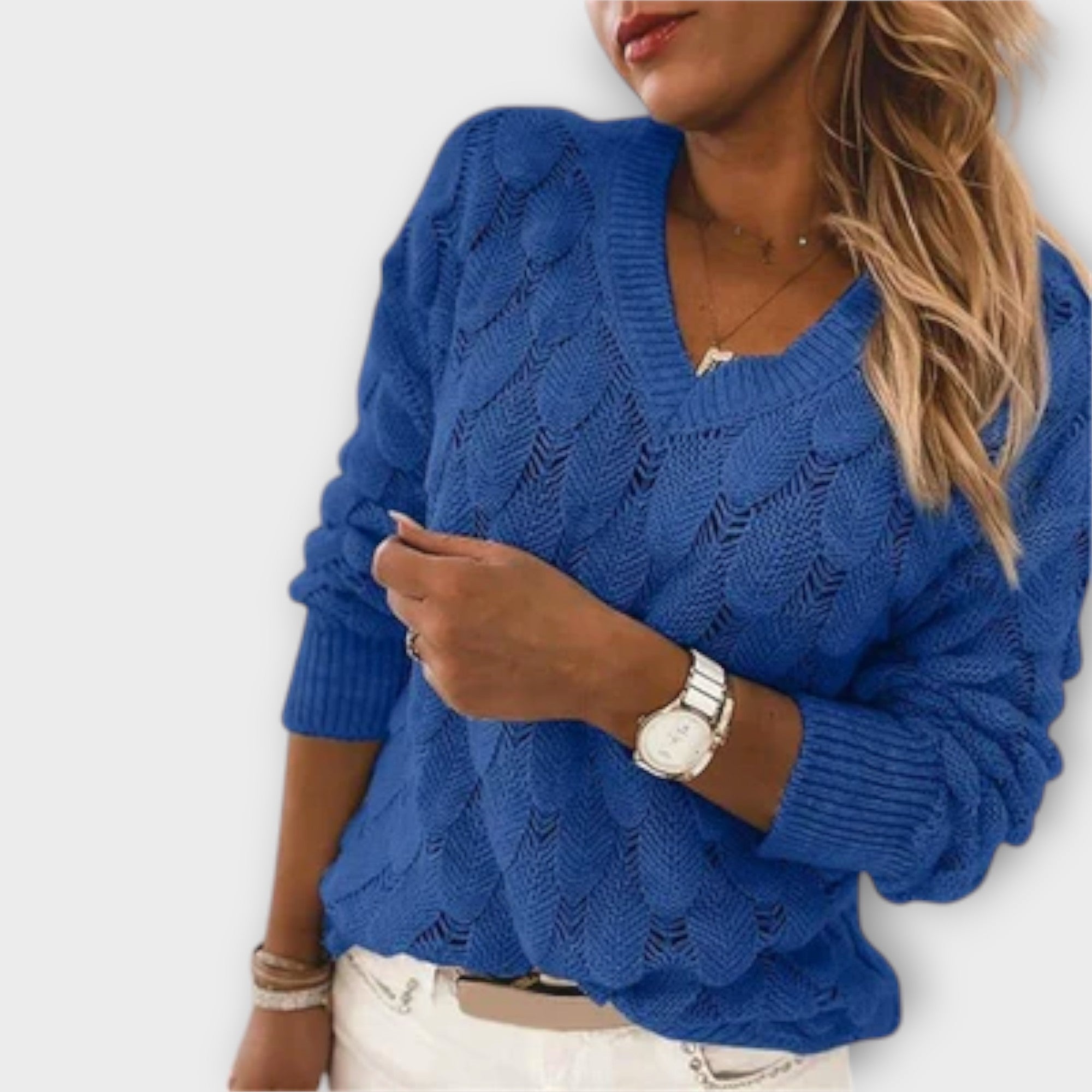 Noemier - Pullover with V-Neck